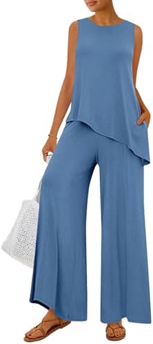 PRETTYGARDEN Women's Summer 2 Piece Matching Lounge Sets