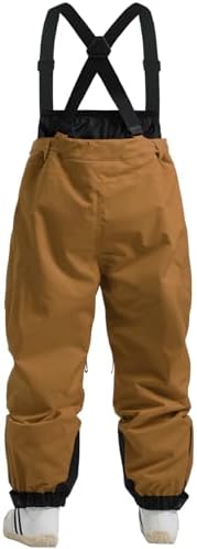 GSOU SNOW Mens Womens Snowboard Pants-Baggy Ski Snow Bibs
