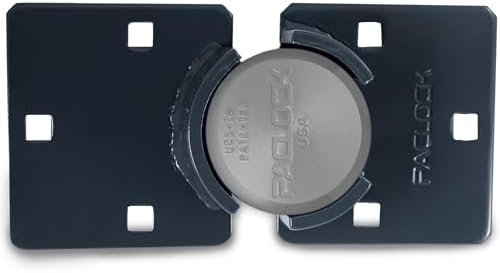 PACLOCK's UCS-7A/770 Hasp and Puck Kit, High Performance 6-Pin Cylinder, One Lock Keyed to a Number U-Pick! w/ 2 Keys, Silver Anodized Aluminum, Double Coated Grey Hasp