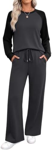 WIHOLL Lounge Sets for Women 2 Piece Fall Outfits 2026 Fashion S-2XL