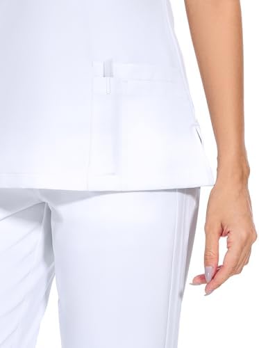 COZYFIT Scrubs for Women Set - Stretch V-Neck & Jogger Pant with 9 Pockets