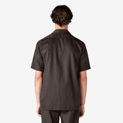 Dickies Men’s Short Sleeve Work Shirt – Durable Twill Button Down Shirts for Men, Lightweight Uniform for Daily Wear