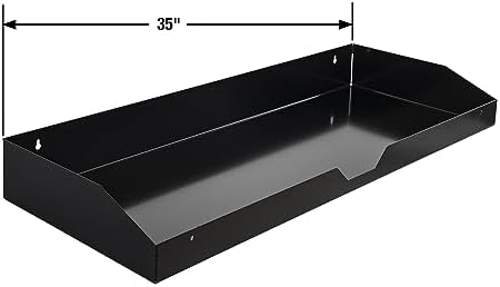 Buyers Products 1702940TRAY 35 Inch Black Powder Coated Carbon Steel Tray for 72-Inch Topsider Truck Box, Middle Notch