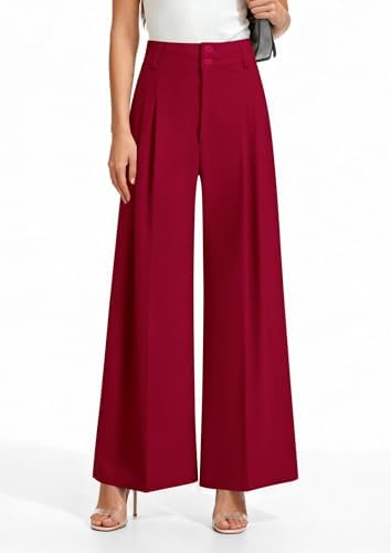 PRETTYGARDEN Women's High Waisted Wide Leg Dress Pants