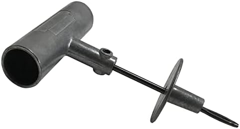 T-Handle Tire Repair Tool - Die-Cast Aluminum with Replaceable Split Eye Needle