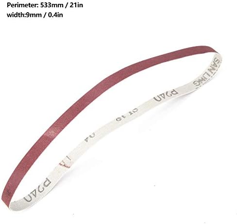 Sanding Belt, 10PCS 533 x 9mm Sanding Belt Aluminium Oxide Sandpaper Sander Abrasive Band Strap for Belt Sander Knife Sharpening Polishing(1000#)