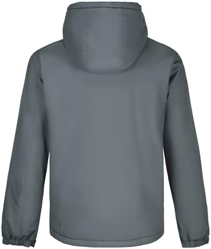 CAMELSPORTS Mens Winter Jacket Waterproof Warm Snow Ski Jackets Faux Fur Fleece Rain Coats with Removable Hood