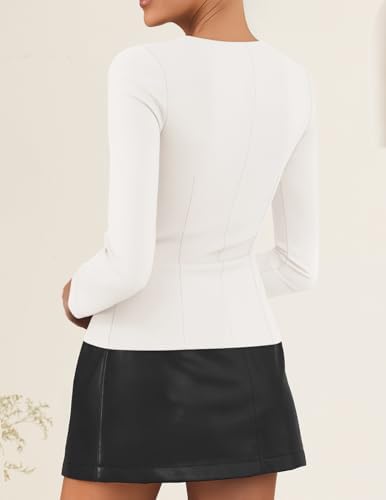 ZESICA Women's Business Casual Fitted Blazers Office Outfits
