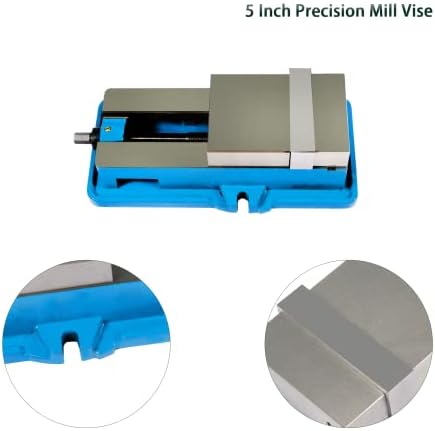 5 Inch Accuracy Mill Vise without Base Heavy Duty Milling Machine Vise Fit for CNC, Milling Machines and Machining Centers