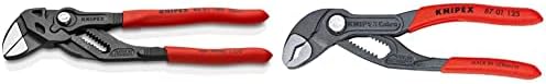 KNIPEX Tools Pliers Wrench (8601180) 7 1/4-Inch and Cobra Water Pump Pliers (8701125) 5-Inch Bundle