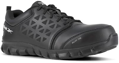 Reebok Men's Rb4041 Sublite Cushion Safety Toe Athletic Work Shoe Black