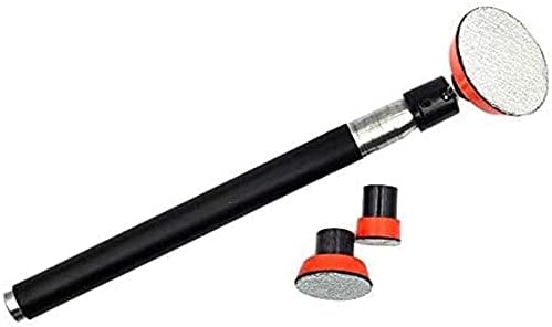 Wood Bowl Sander Sanding Tool with Sanding Disc for Lathe Wood Turning Tool Woodworking with Rotatable Spindle Head(Aluminum handle)