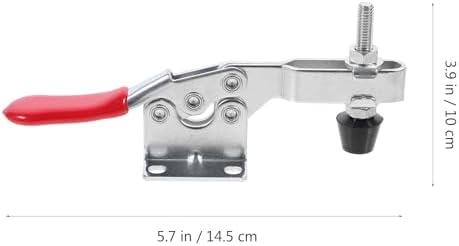 10pcs Gh 201 Downward and Horizontal Pressing Toggle Clamps Metal Workholding Devices for Woodworking and DIY Assembly