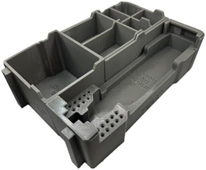 Jonah Pope Design 3d Printed Insert designed for M12 Brushless Rotary Tool and Packout Organizer (insert Only) Industrial Gray