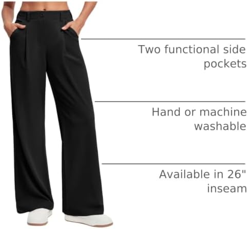 Ewedoos Wide Leg Dress Work Pants for Women Business Casual Office Outfits