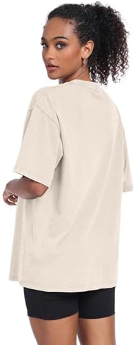 Womens Vintage Oversized T Shirts Acid Washed Baggy Cotton Tee Workout Gym Shirts Boyfriend Short Sleeve Tops