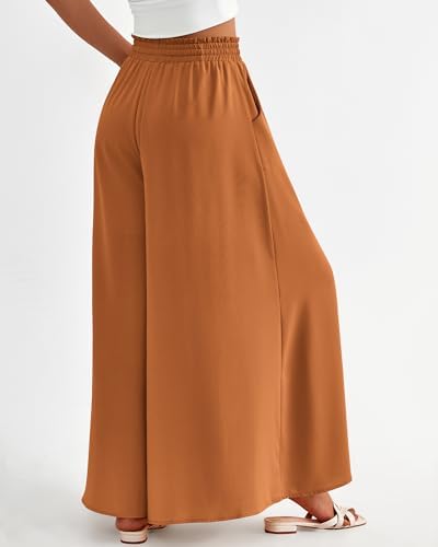 BTFBM Wide Leg Flowy Palazzo Pants for Women