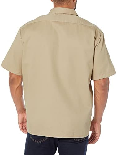 Dickies Men’s Short Sleeve Work Shirt – Durable Twill Button Down Shirts for Men, Lightweight Uniform for Daily Wear