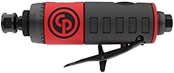 Chicago Pneumatic CP7411K Kit - Air Die Grinder Tool, Welder, Woodworking, Automotive Car Detailing, Stainless Steel Polisher, Heavy Duty, Straight, 1/4 Inch (6 mm), 0.56 HP / 420 W - 22000 RPM