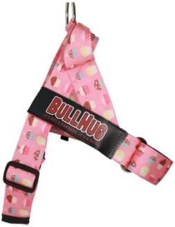 Adjustable Dog Harness– No Pull, No Choke – for English Bulldogs, French Bulldogs, Pugs & Broad-Chested Breeds – Easy, Safe Walks (Cups, Medium)