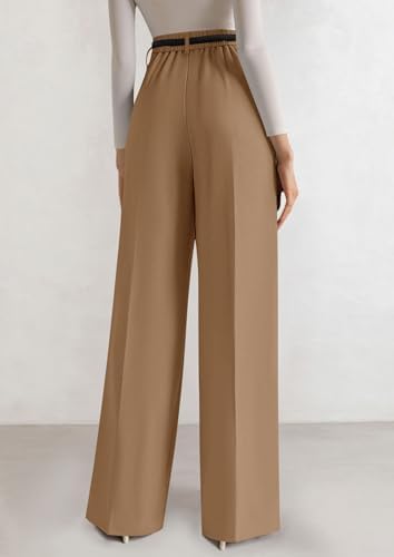 PRETTYGARDEN Women's Tailored Wide Leg Work Dress Pants