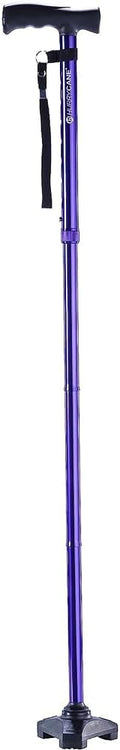 HurryCane Freedom Edition Foldable Walking Cane with T Handle