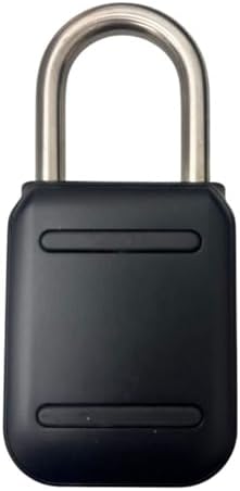 Smart Padlock Alpha1 Heavy-Duty Electronic Padlock Combination Weatherproof Digital Keypad Number Button Locks with Code, Outdoor/Indoor Use with Upgraded Security Features (Black)