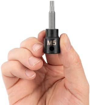 TEKTON 3/8 Inch Drive x M5 Triple Square Impact Bit Socket | SIB18205