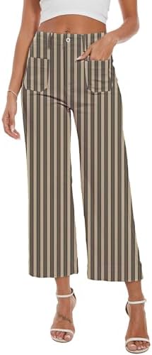 Wide Leg Jeans for Women Trendy High Waisted Flare Jeans Cropped Pants Stretchy Baggy