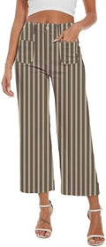 Wide Leg Jeans for Women Trendy High Waisted Flare Jeans Cropped Pants Stretchy Baggy