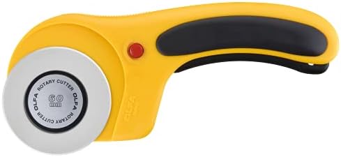 OLFA 60mm Ergonomic Squeeze-Handle Rotary Cutter (RTY-3/DX) - 12-Layer