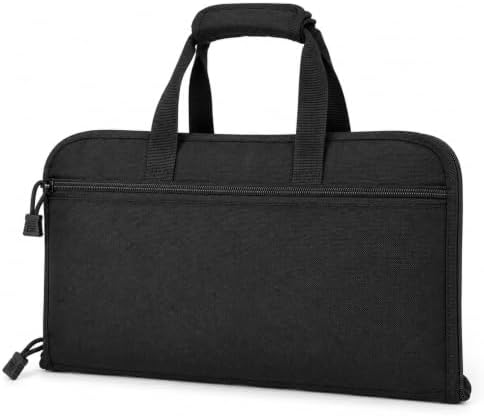LU-DILUANK 15-Inch Suppressed Pistol Case with Heat-Resistant Felt Liner