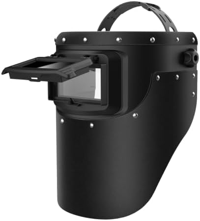Chopped Top Welding Hood,2x4 1/4 Variable Shade 10 Welding Mask