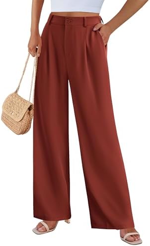 PRETTYGARDEN Women's Flowy Wide Leg Dress Pants