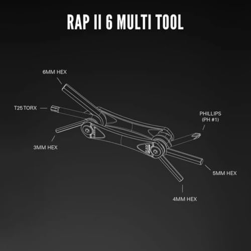LEZYNE RAP II 6-in-1 Compact Bicycle Multi-Tool