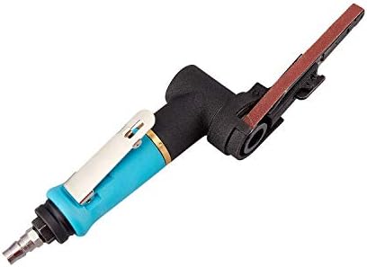 Pneumatic Tool Air Belt Sander,1/4" Air Inlet,Air Belt Sander (3/8" x 13") with 12pc Belts (#40，#60，80#，120#),3/8" Air Belt Grinder For Aluminium, Iron, Steel And Etc. Metal Polishing