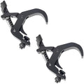 jindaaduio Stage Light Clamp, Lighting Truss Clamps for DJ light, 40mm-60mm Light Clamp Hook, Truss C-Clamp Used for Par Light,Spotlight and Moving Head(2 pcs Black)