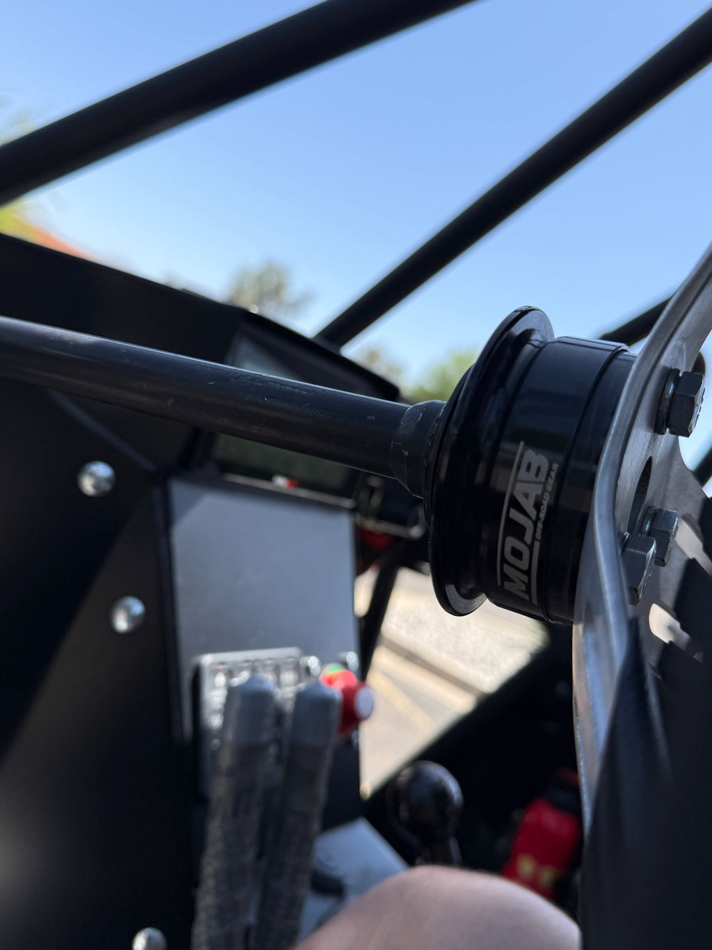 MOJAB 13" Aluminum Steering Wheel – 3-Bolt Pattern (Extended coating spokes)