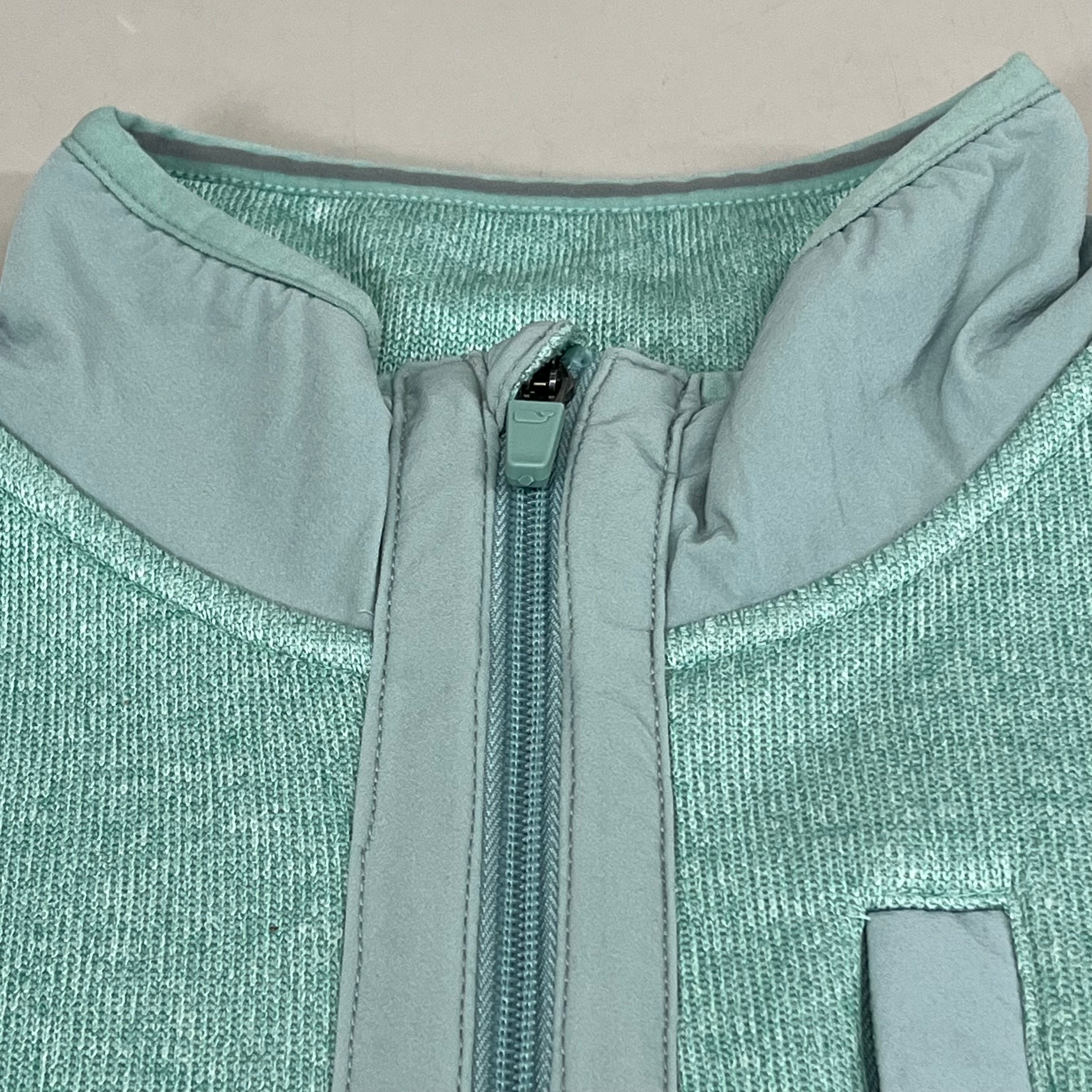 VINEYARD VINES Martha's Vineyard Men's Teal Green Half Zip Pullover Sz-S