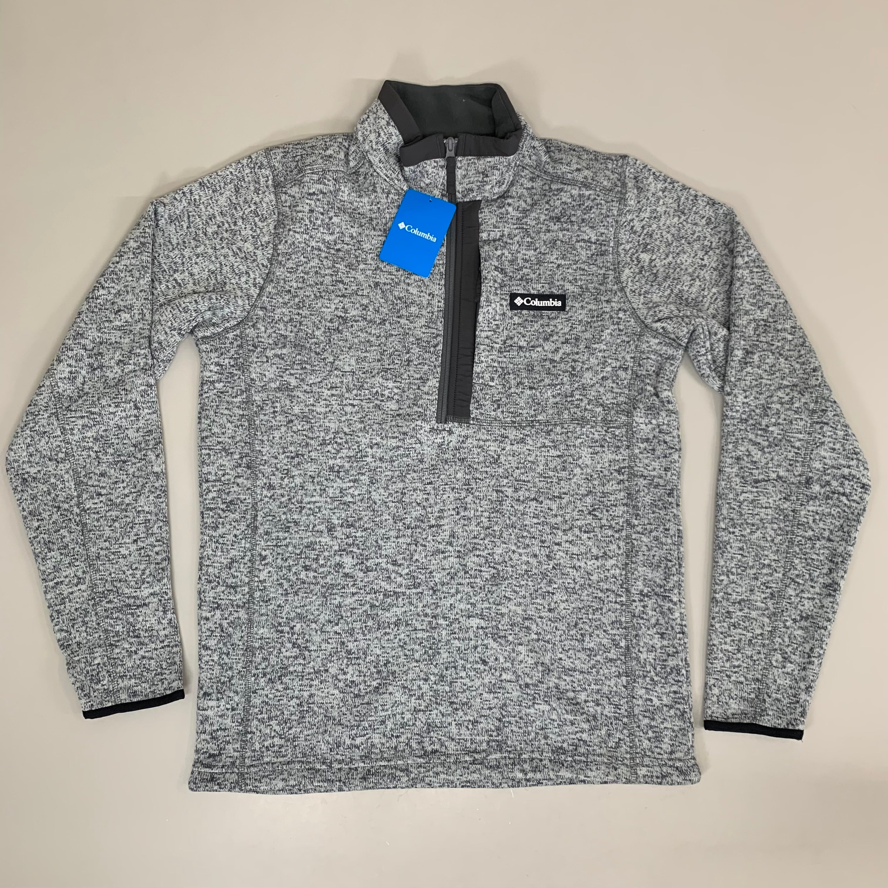 COLUMBIA Sweater Weather Fleece Full Zip Jacket Men's Sz M Heather Grey