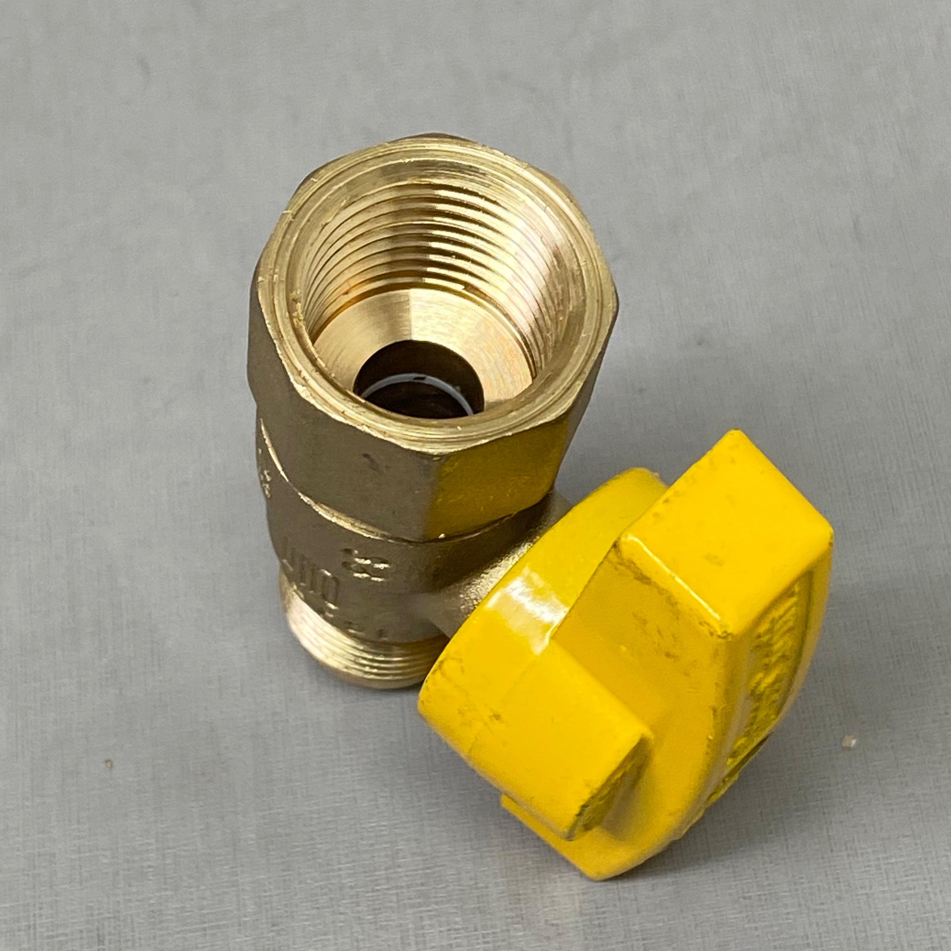BRASSCRAFT (2 Pack) Gas Ball Valve 1/2" O.D. Flare X 1/2" F.I.P Yellow TBV8-8