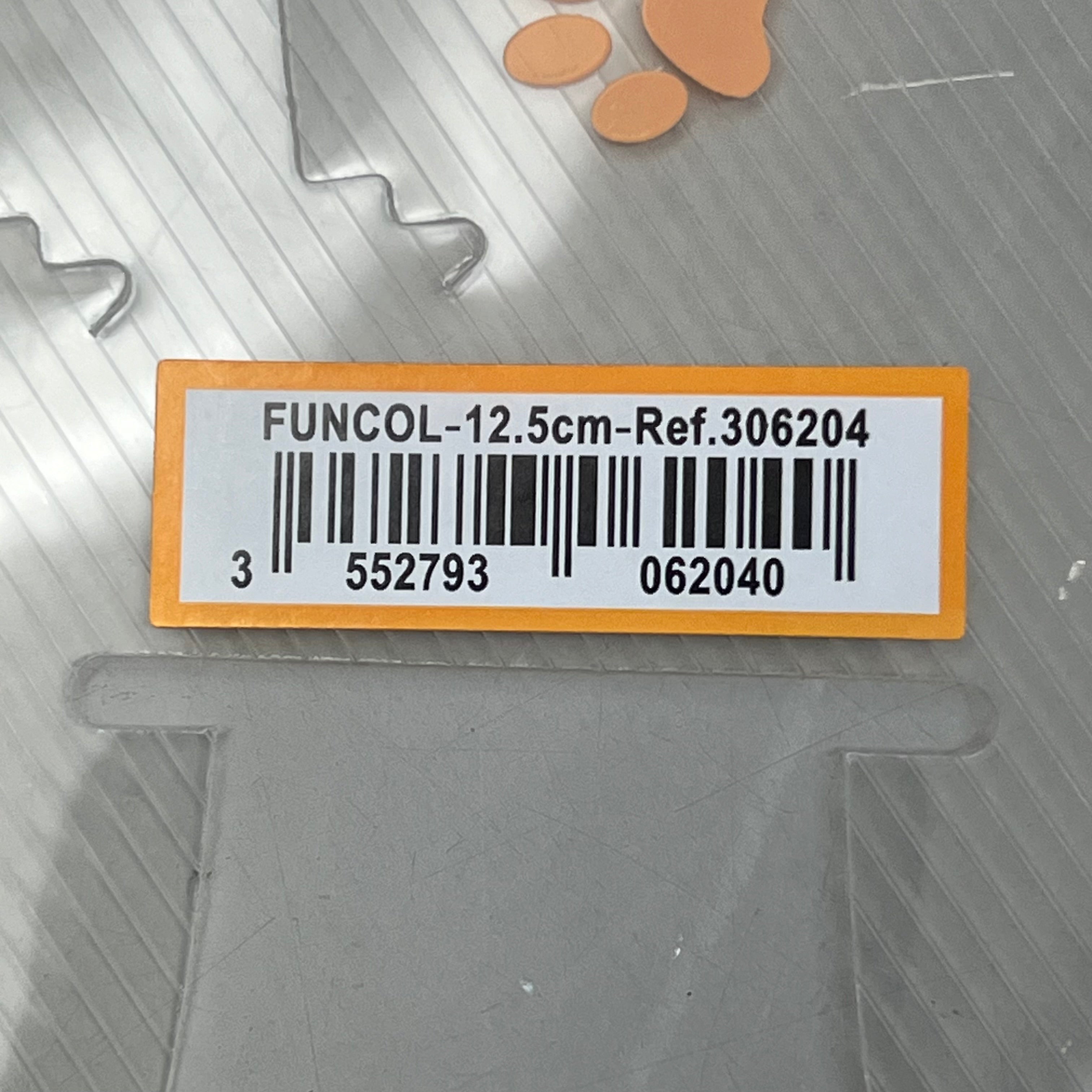 GENIA (12 PACK) Transparent Elizabethan Collar Quick Fasten 12.5cm Orange 306204