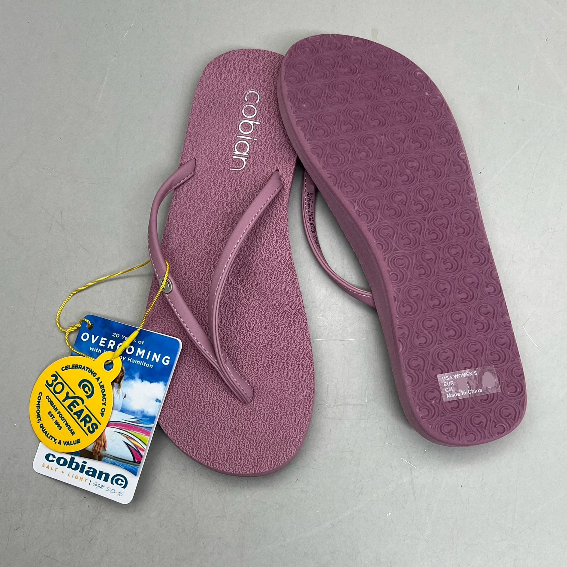 COBIAN Nia's Bounce 2 Sandals Women's Sz 10, EU 41 Mauve NIA25-003-10