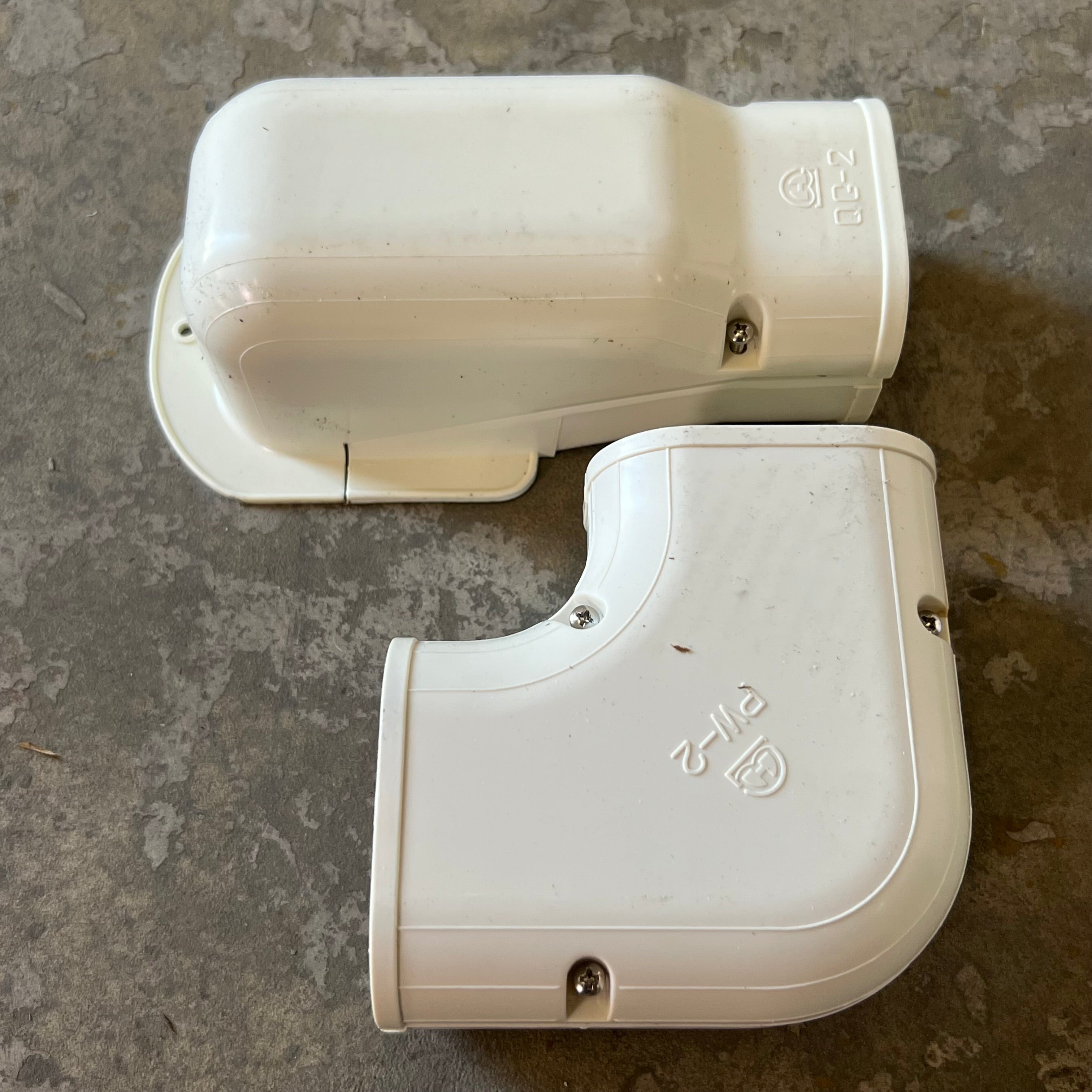 COOL PVC Pipe Duct Cover Kit For 20' Mini Split Refrigerated Lines, White