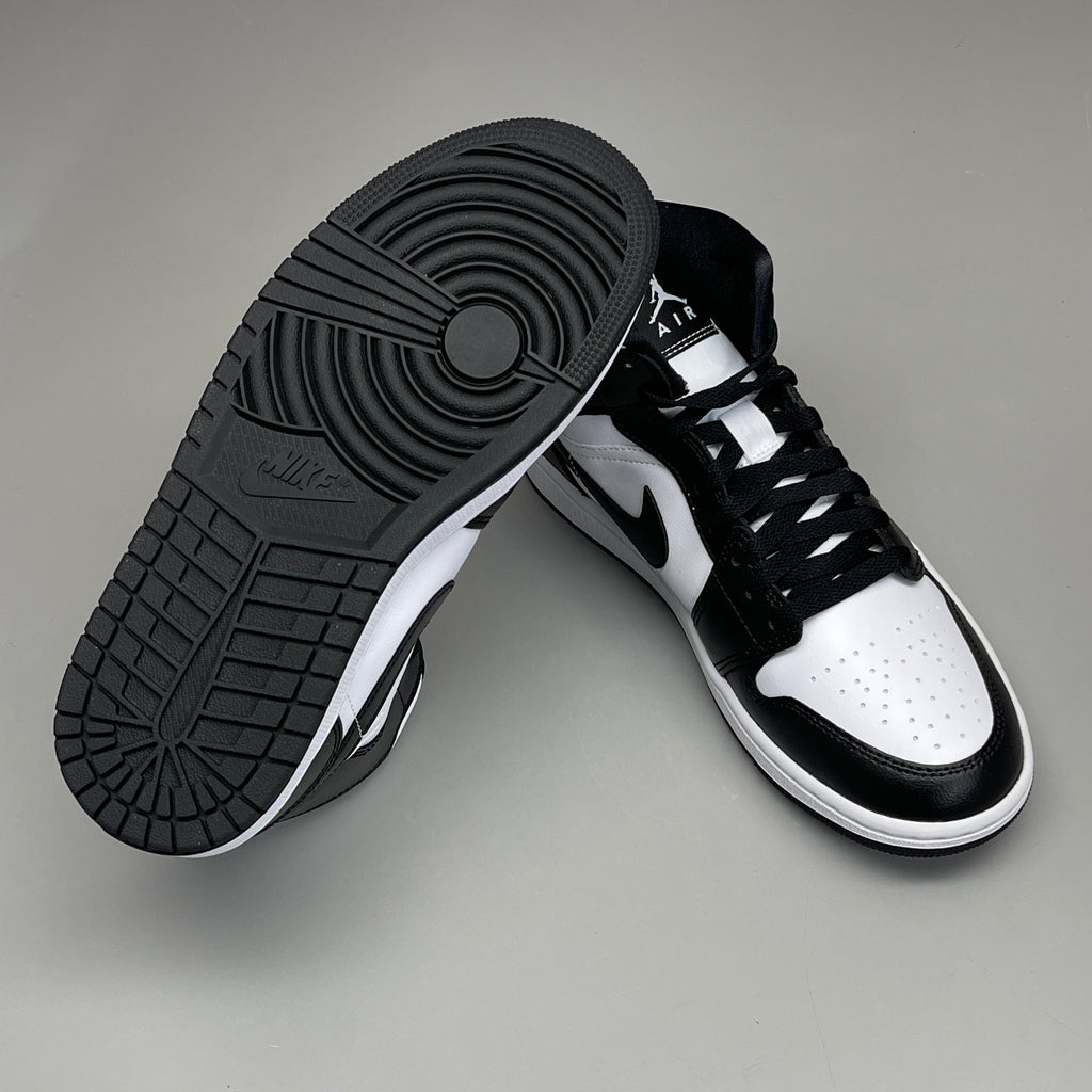 NIKE AIR JORDAN 1 Mid Panda Shoe Women's Sz 9.5 Black / White DV0991-101 (New)