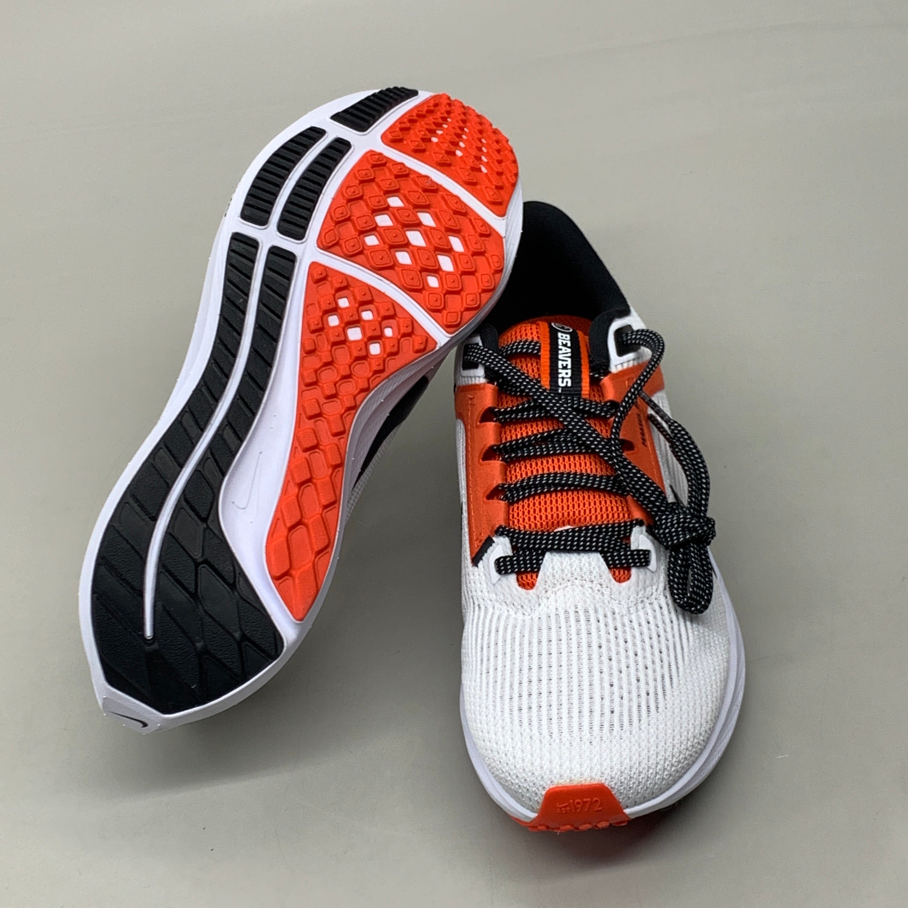 NIKE Zoom Pegasus 40 Oregon St Shoes White Team Orange & Black 8.5 W 7 M DZ5954-100
