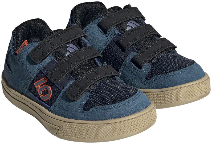 Five Ten Freerider Kid's VCS Flat Shoes - Youth Legend Ink/Wonder Steel/Impact Orange 5K