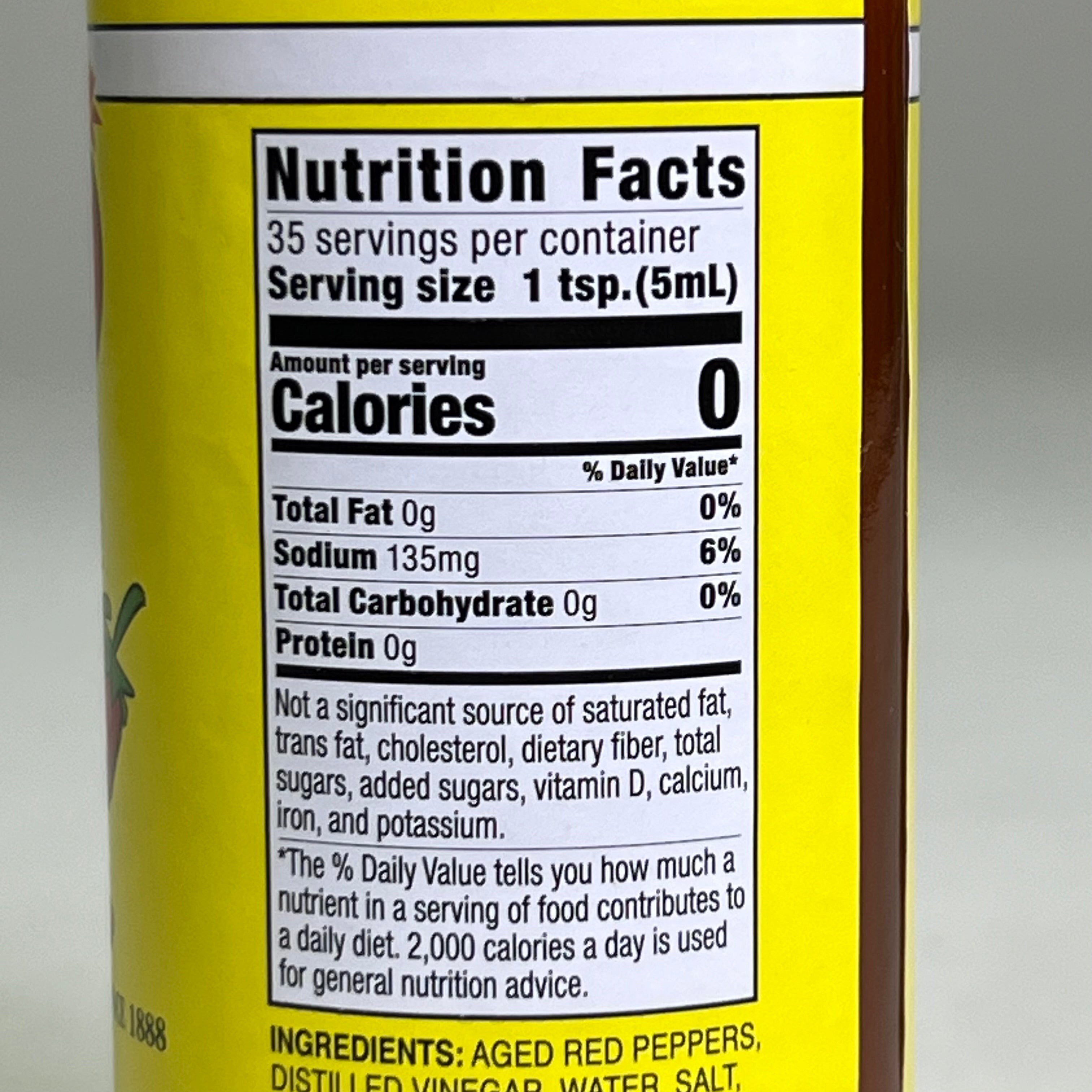 REX (24 PACK) Louisiana Red Pepper Sauce 6 oz Red BB 09/26