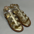 VINCE CAMUTO Leather Studded Gladiator Sandals Women's Sz 7M Egyptian Gold