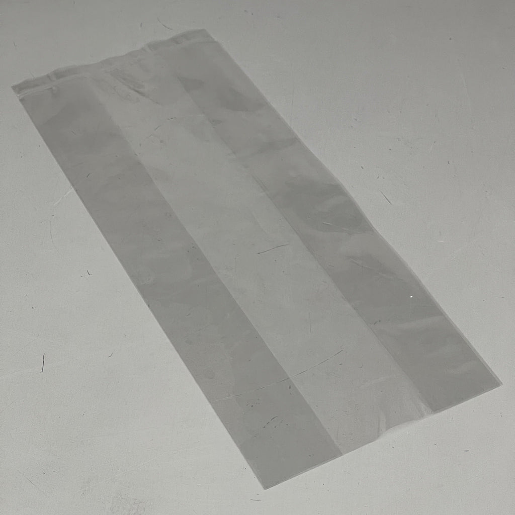 (100 PACK) Clear Gusseted Poly Plastic Bags Candy Cookie 1.5 Mil 4.5"x 2.75"x 10.75"
